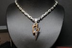 画像3: 銀稲妻一閃(M)　Lightning Pendant(稲妻ペンダント）・（受注生産品・Built-to-order products） (3)