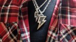 画像23: 銀稲妻一閃(M)　Lightning Pendant(稲妻ペンダント）・（受注生産品・Built-to-order products） (23)