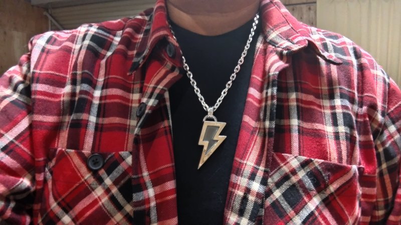 画像22: 銀稲妻一閃(L)　Lightning Pendant(稲妻ペンダント）・（受注生産品・Built-to-order products） (22)