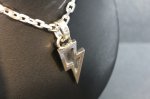 画像6: 銀稲妻一閃(M)　Lightning Pendant(稲妻ペンダント）・（受注生産品・Built-to-order products） (6)