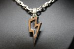画像4: 銀稲妻一閃(M)　Lightning Pendant(稲妻ペンダント）・（受注生産品・Built-to-order products） (4)