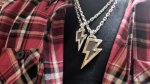 画像22: 銀稲妻一閃(M)　Lightning Pendant(稲妻ペンダント）・（受注生産品・Built-to-order products） (22)