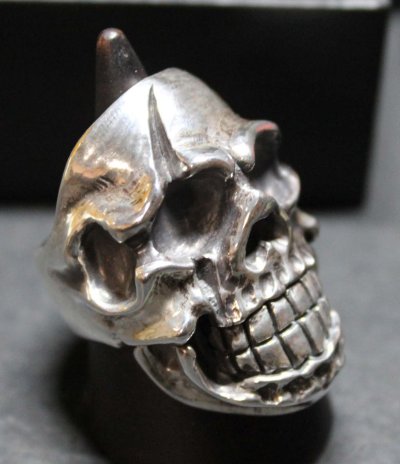 画像1: 銀闘髑髏輪　バトルスカルリング・Battle Skull Ring  （受注生産品・Built to Order Products）