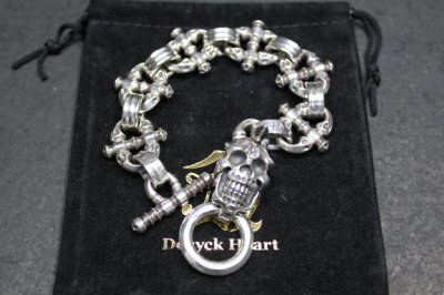 画像1: Gatekeeper Skull Bracelet （受注生産品・Built to Order Products)