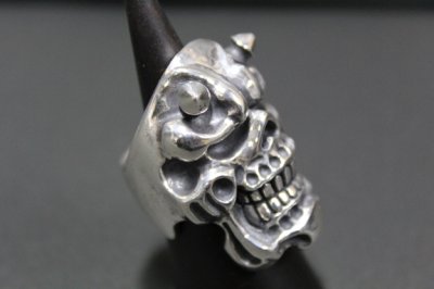 画像3: 銀般若髑髏輪　般若バルスカルリング・Hannyabal Skull Ring ・ Type1  （受注生産品・Built to Order Products）