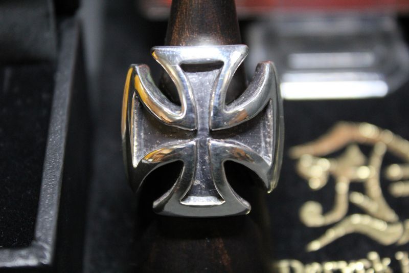 銀鉄十字架輪　Iron Cross Ring・アイアンクロスリング（受注生産品・Built-to-order products）