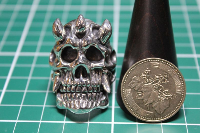 銀闘髑髏輪 バトルスカルリング・Battle Skull Ring （受注生産