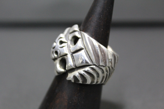 画像4: 銀蕾十字輪　バドクロスリング・Bud Cross Ring　（受注生産品・Built to Order Products） (4)