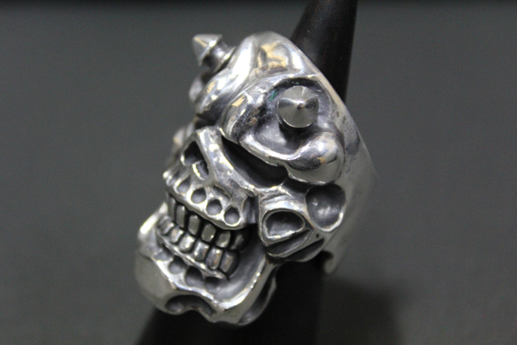 画像4: 銀般若髑髏輪 般若バルスカルリング・Hannyabal Skull Ring ・ Type1  (受注生産品・Built to Order Products) (4)